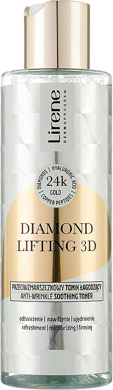 Soothing Face Toner - Lirene Diamond Lifting 3D Tonic — photo N1