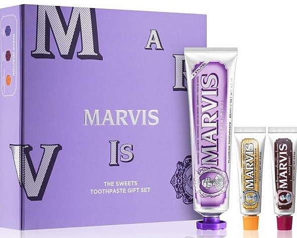 Set - Marvis The Sweets Toothpaste Gift Set (toothpaste/85ml + toothpaste/2x10ml) — photo N1