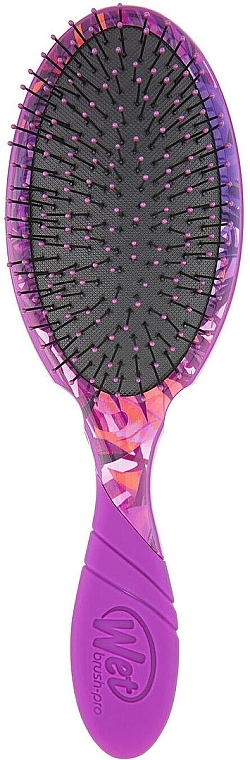 Hair Brush - Wet Brush Pro Detangler Neon Summer Tropics Purple — photo N60