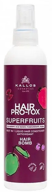 Hair Conditioner Spray - Kallos Hair Pro-tox Superfruits Hair Bomb Liquid Conditioner — photo N1