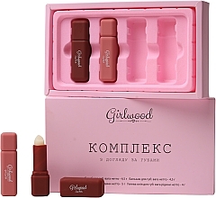 Set - Girlwood Lip Care Set (l/scr/4.5g + l/balp/4.5g + l/mask/5g + l/oil/4g) — photo N1