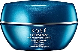 Fragrances, Perfumes, Cosmetics Night Face Cream - KOSE Rice Power Extract Cell Radiance Replenish & Renew Night Cream