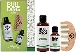 Set - Bulldog Skincare Original Beard Care Kit (bearg/shmp/200ml + bearg/oil/30ml + comb) — photo N2