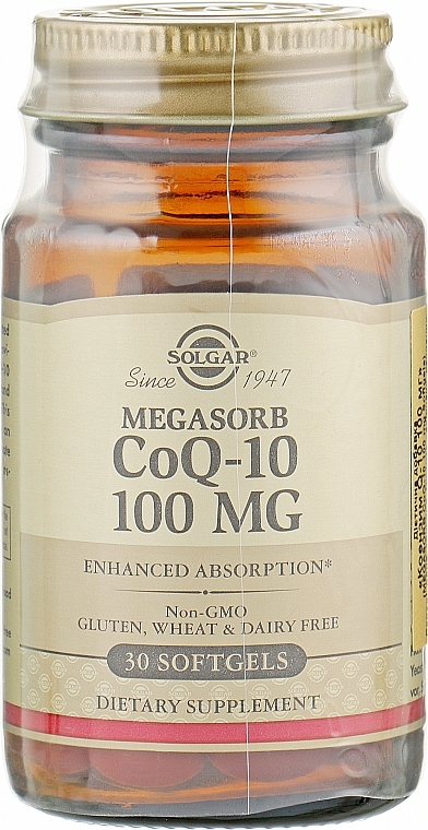 Dietary Supplement 'Coenzyme Q10', 100 mg - Solgar CoQ-10 Coenzyme Q-10 100 mg — photo N1