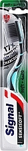 Soft Toothbrush, turquoise-black - Signal Natural Elements Silver Charcoal Toothbrush — photo N1