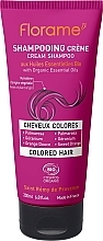 Fragrances, Perfumes, Cosmetics Cream Shampoo for Colored Hair - Florame Colored Hair Cream Shampoo