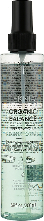 Hair Care Hydra-Oil - Lakme Teknia Organic Balance Hydra-Oil — photo N1