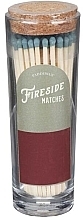 Fragrances, Perfumes, Cosmetics Safe Candle Matches, in a glass jar, green tip - Paddywax Fireside Blush Olive Green Matches