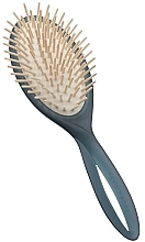 Hair Brush, blue - Acca Kappa Infinito Brush Long Wooden Pins — photo N1