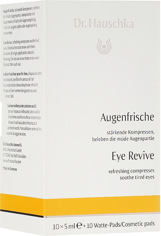 Refreshing Compresses for Tired Eyes - Dr. Hauschka Augenfrische Augenserum — photo N1
