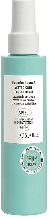 Sunscreen Face Cream - Comfort Zone Water Soul Eco Sun Cream Spf30 — photo N1