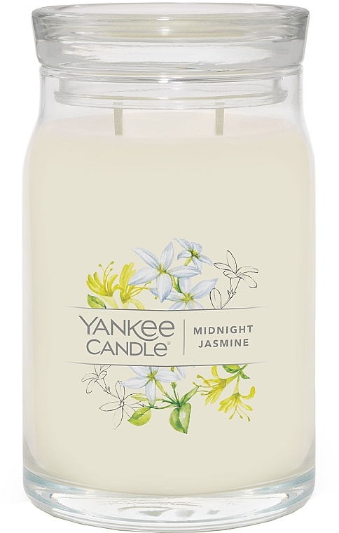 Scented Candle in Jar 'Midnight Jasmine', 2 wicks - Yankee Candle Midnight Jasmine — photo N12