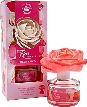 Fragrances, Perfumes, Cosmetics Flower Fragrance Diffuser 'Strawberry & Cream' - La Casa De Los Aromas Reed Diffuser Strawberry & Cream