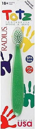 Baby Toothbrush 'Totz', 18+ months, green - Radius  — photo N2