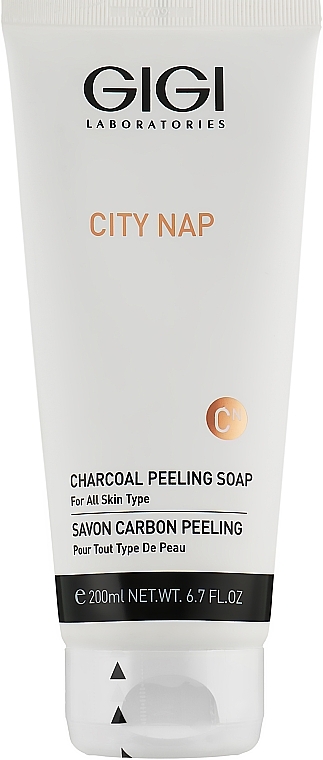 Carbon Peeling Soap - Gigi City Nap Charcoal Peeling Soap — photo N1