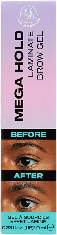 Brow Gel with Laminating Effect - BH Los Angeles Mega Hold Laminate Fix Brow Glue — photo N22
