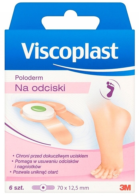 Callus Plaster, 70 x 12.5, Pack of 6 - Viscoplast Poloderm — photo N1