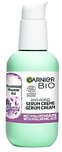 Anti-Aging Face Cream-Serum with Hyaluronic Acid - Garnier Bio 2in1 Anti-Age Serum Cream With Hyaluronic Acid — photo N2