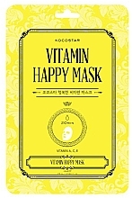 Fragrances, Perfumes, Cosmetics Glow Vitamin Sheet Mask - Kocostar Vitamin Happy Mask