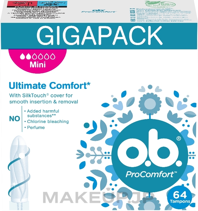 Mini Tampons, 64 pcs - o.b. Pro Comfort — photo 64 szt.