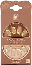 False Nail Set - Sosu by SJ Salon Nails In Seconds Limelight — photo N1