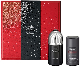 Fragrances, Perfumes, Cosmetics Cartier Pasha de Cartier Edition Noire - Set (edt/100ml + deo/st 75ml)