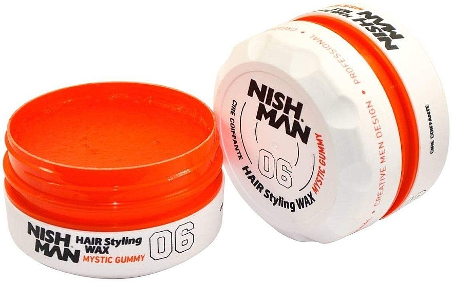 Hair Styling Wax - Nishman Hair Styling Wax 06 Mystic Gummy — photo N8