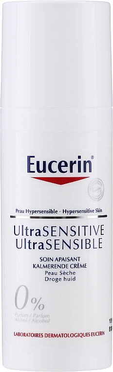 Face Cream for Dry Skin - Eucerin Ultrasensitive Soothing Cream Dry Skin — photo N1
