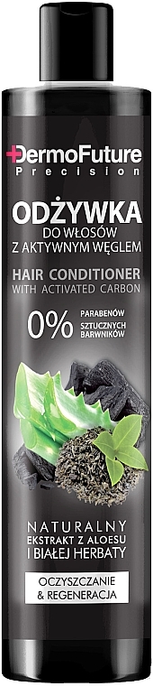 Activated Carbon Hair Conditioner - DermoFuture Hair Conditioner With Activated Carbon — photo N1