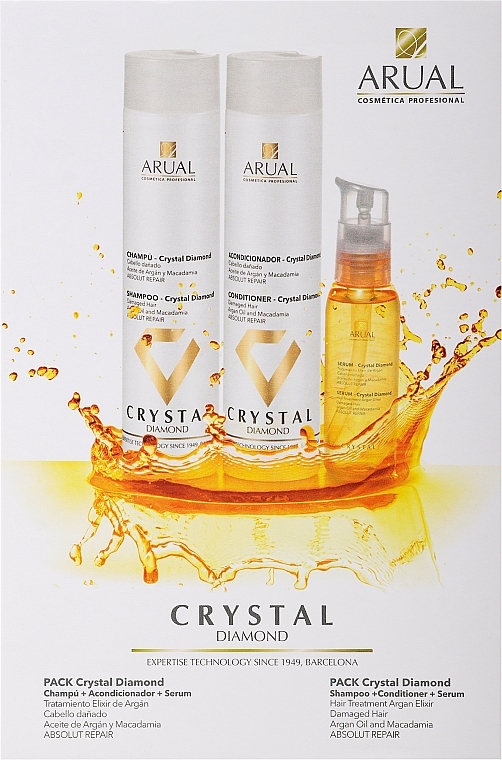 Set - Arual Crystal Diamond Kit (shm/250ml + cond/250ml + ser/100ml) — photo N1