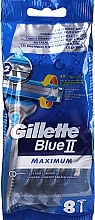 Fragrances, Perfumes, Cosmetics Disposable Razor Set, 8 psc - Gillette Blue II Maximum