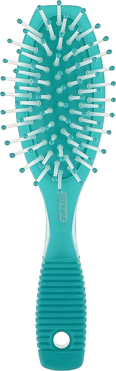 7-Row Massage Hair Brush, turquoise - Titania — photo N2