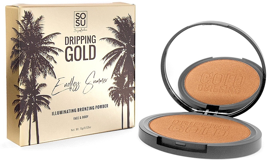 Face & Body Bronzing Powder - Sosu by SJ Dripping Gold Bronzing Powder Illuminating — photo N2