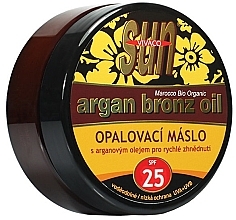 Fragrances, Perfumes, Cosmetics Bronze Tanning Butter - Vivaco Sun Argan Bronze Oil Tanning Butter SPF 25