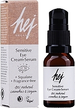 Fragrances, Perfumes, Cosmetics Eye Cream Serum - Hej Organic Sensitive Eye Cream-Serum