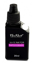 Fragrances, Perfumes, Cosmetics Rapidograph Ink, white - NeoNail Professional White Ink For Rapidograph