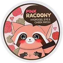 Fragrances, Perfumes, Cosmetics Hydrogel Eye and Cheek Patches - Secret Key Pink Racoony Hydro-Gel Eye & Cheek Patch