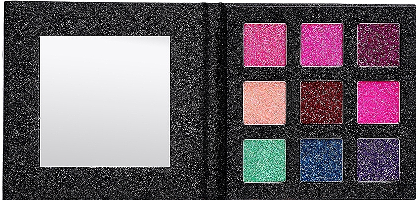 Glitter Eyeshadow Palette, 9 shades - 7 Days Shine, Bombita! Glitter Eyeshadows Palette 9 Colors — photo N17