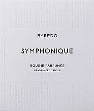 Scented Candle - Byredo Fragranced Candle Symphonique — photo N2