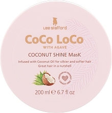 Fragrances, Perfumes, Cosmetics Moisturizing Hair Mask - Lee Stafford Coco Loco With Agave Coconut Shine Mask