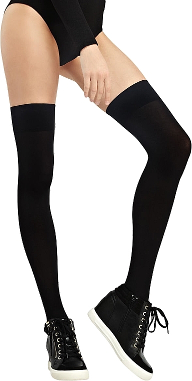 Knee-Socks 'Chelsie', 60 Den, nero - Knittex — photo N4