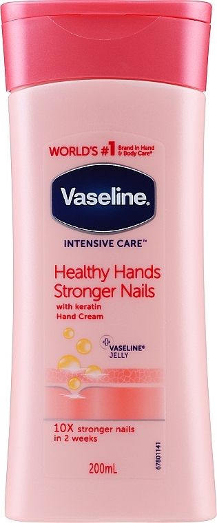 Hand and Nail Cream - Vaseline Intensive Care Healthy Hands & Nails Keratin Cream — photo N53