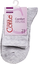 Fragrances, Perfumes, Cosmetics Viscose & Cashmere Socks "Comfort", 20C-67SP, beige-gray - Conte