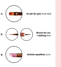 Dual-Ended Gel Brush - Sincero Salon Art + Dots Double Use Brush — photo N6