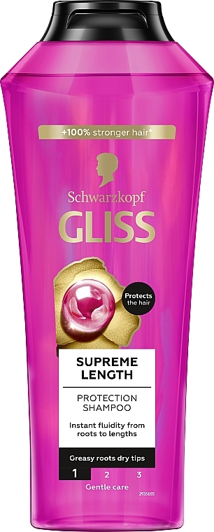 Intensive Repair Hair Shampoo - Gliss Kur Supreme Length Shampoo — photo N1