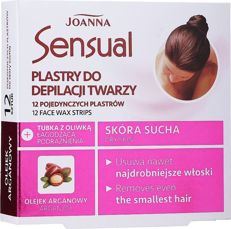 Depilatory Wax Face Strips with Argan Oil - Joanna Sensual Depilatory Face Strips — photo N1