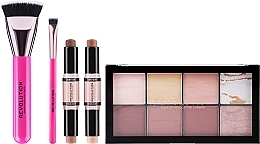 Set, 5 products - Makeup Revolution All About The Contour Gift Set — photo N2