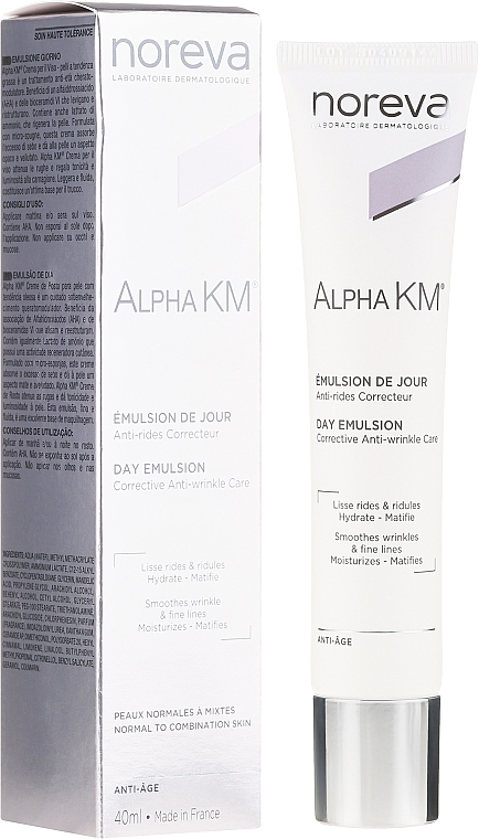 Normal and Combination Skin Emulsion - Noreva Laboratoires Alpha KM Emulsion De Jour — photo N1