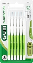 Fragrances, Perfumes, Cosmetics Interdental Brush 0.7 mm, light green - G.U.M Bi Direction