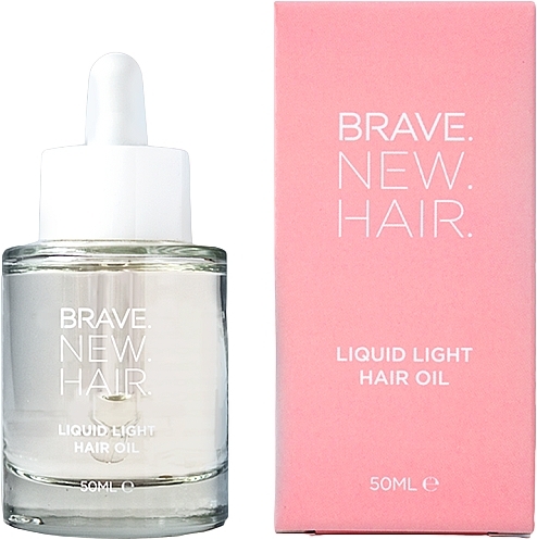 2-in-1 Hair Serum & Oil - Brave New Hair Liquid Light Hair Oil — photo N1